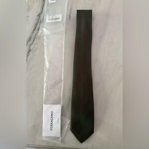 Ferragamo Dark green Silk Tie